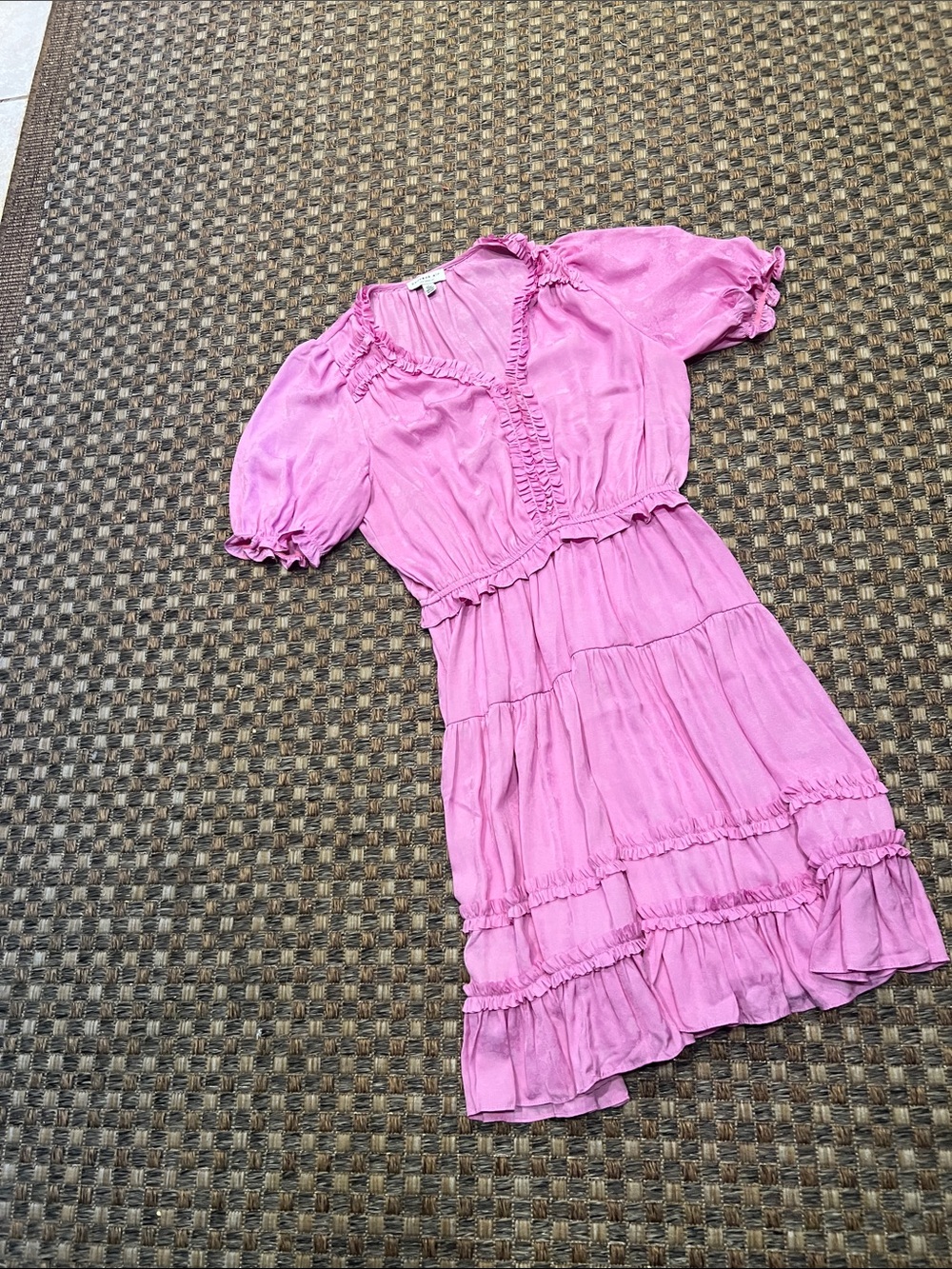 CURRENT Air small Ruffled Tiered Midi Dress